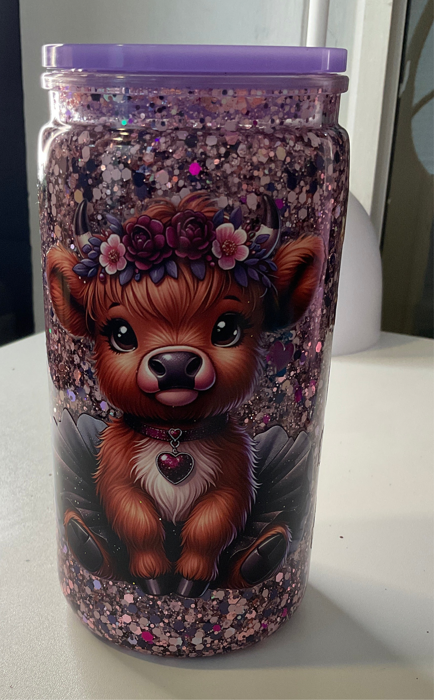 Ready to ship- Highland Cow 16 oz