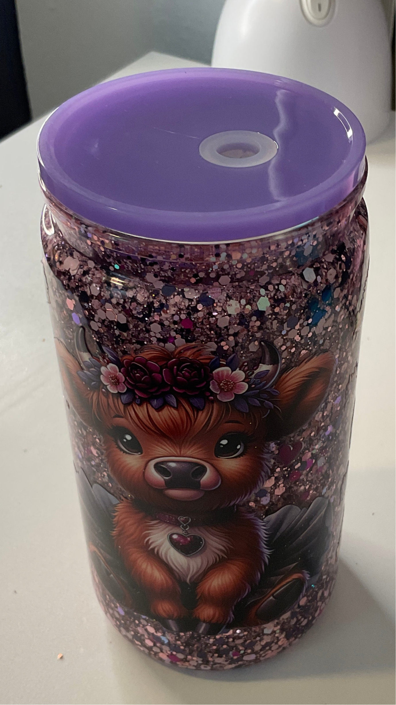Ready to ship- Highland Cow 16 oz