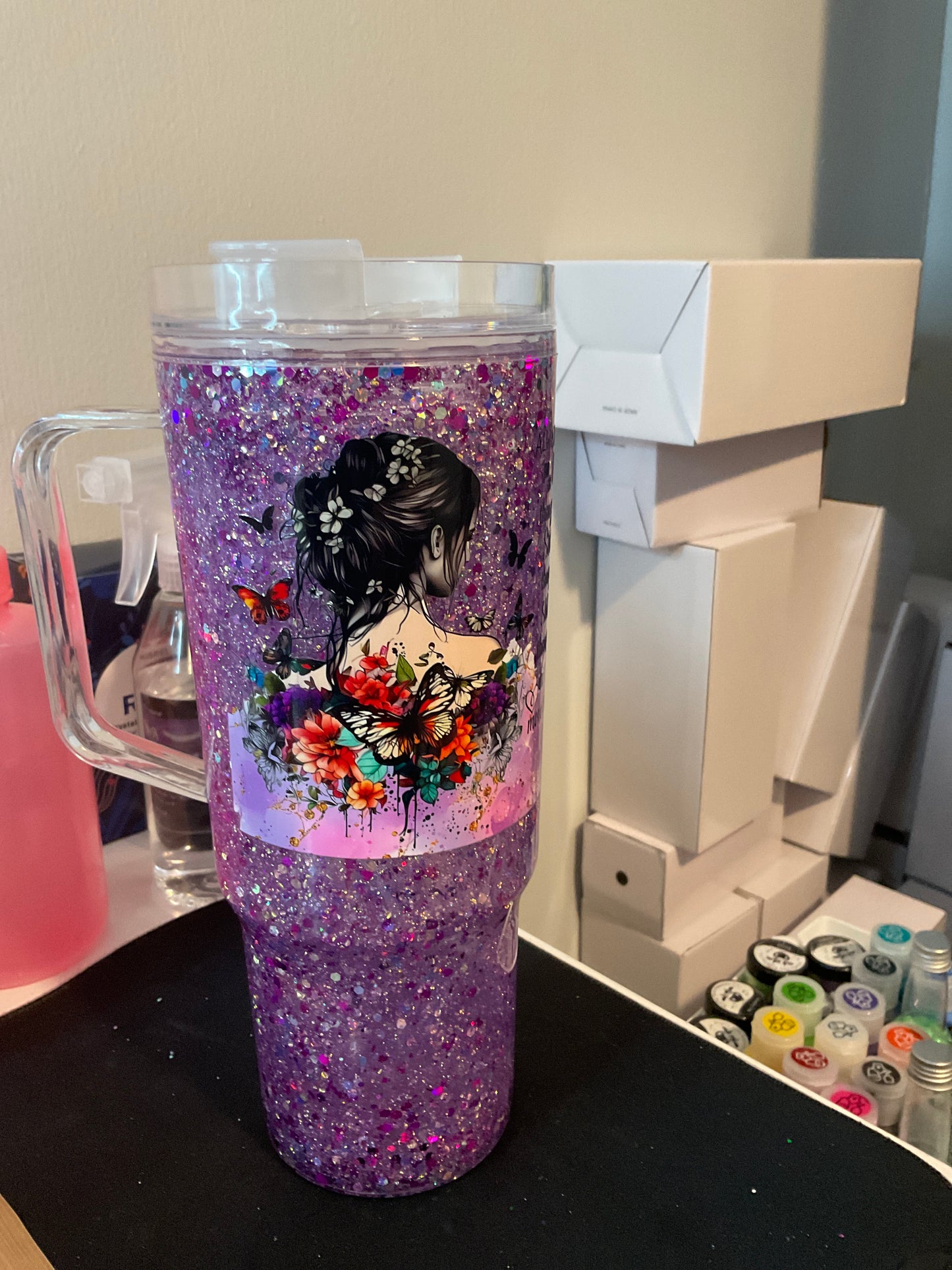 Ready to ship- Butterfly 40 oz