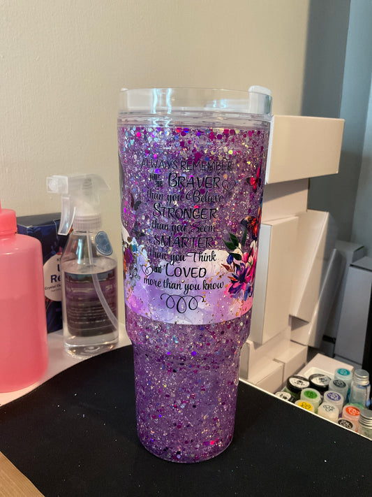 Ready to ship- Butterfly 40 oz